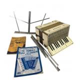 Hohner Accordion, Music Booklets, Stand