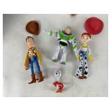 Toy Story Action Figures Lot: Woody, Buzz, Jessie