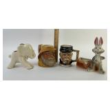 Bugs bunny, character mugs, elephant