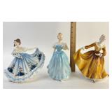 3 Royal Doulton: Women in Flowing Dresses