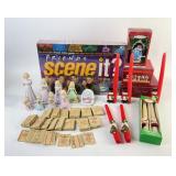 Friends Scene It Game, Candles, Holiday Figurines