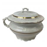 Dresden Semi Porcelain Covered Tureen