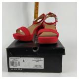 Torrid Red Block Heel Sandals
