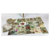 Early 1900s Holiday Postcards, Floral Designs