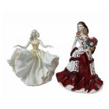 2 Royal Doulton Figurines- Pretty Lady, Sweet. 17
