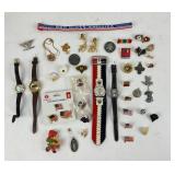 Watches- Mighty Mouse, Tinkerbell, pins