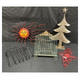 Metal Lawn, home decor- sunburst, tree