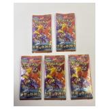 5 New Pokemon Packs- Sealed