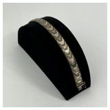 .925 Italy Art Deco style bracelet, 7.5 inches,