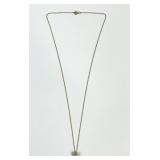 585 Marked Gold Chain with 14k Italy Pendant