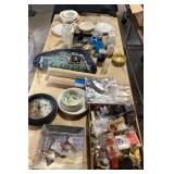 Decorative Plates, Glassware, Clock, Holiday Items