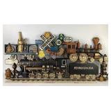 1973 Burwood Products Railroad Sign Approx