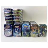 50 Pokemon Tin Card Holders/ Containers