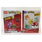 2- NIB Pokemon Mega Construx Figure Sets- Build 6*