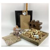 Wood Pallet, Wine Corks, Patriotic ornaments, Hash