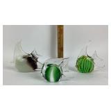 Art Glass Fish Sculptures