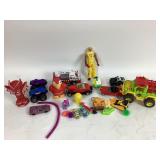 Tonka Fire Truck, WWE Figure, Toy Vehicles