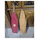 Small Wood Ironing Boards (2) (30 in. - 32 in. L