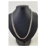 .925 Sterling Silver Necklace 9.90g TW