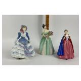 Royal Doulton Porcelain Pretty Ladies Trio