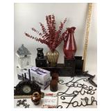 Metal Hope Faith & Love Art, Ceramic Jug Vase, Cub