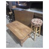 Samsonite Card Table, Wood Coffee Table (19 in. X