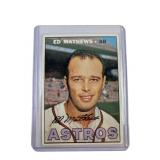 1967 Topps Hof Ed Mathews Baseball Card