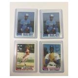 1982 Topps Baseball Card Lot: Bell, Stewart,