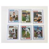 VTG 1974 Topps Baseball Card Lot: Kaline, Baylor,