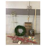 Wall Art; Personalized Batman Wood Sign, Metal Rib