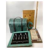 Matching Teal Chest, Clay C Monogram & Jewelry Rac
