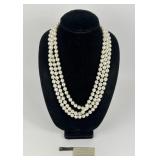 Nadri Simulation Pearl necklace 74 inches long