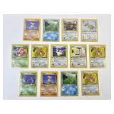 13 Pokemon 1st Edition Cards