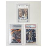 3 Graded Sports Cards