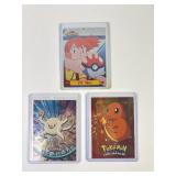 3 Pokemon Topps 1999 Holo Cards