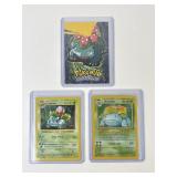 3 Pokemon 1999 Original Venusaur Cards