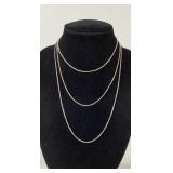 .925 Sterling Silver Chain 60 Inches 9.43g