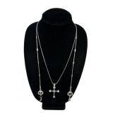 Brighton Silvertone Glasses keeper, Brighton Cross