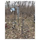 Garden hooks, windchimes, birdfeeders, birdhouse