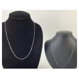 (2) Sterling Silver Chains