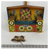 Model Shooting Gallery Tin Target Toy Set