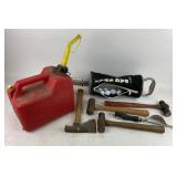 Golfball Bag Shag, Hammers, Gas Can