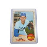 1968 Topps Don Sutton Baseball Card