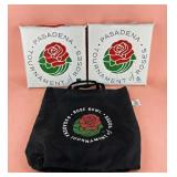 2 Rose Bowl Seat Cushions With Carrying Bag