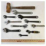 Adjustable Wrenches, Small Sledge Hammer