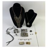 Costume Jewelry: Nickel Silver Belt buckle, Eagle