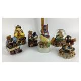 Musical Bear Figurines, Snowglobes