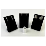 .925 Sterling Silver ring 1.00g TW size 3, Screw