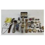 Costume Jewelry: Coro cuff links,Gruen wrist watch