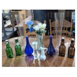 Glass Vases, Bottles, Decorative Accents
